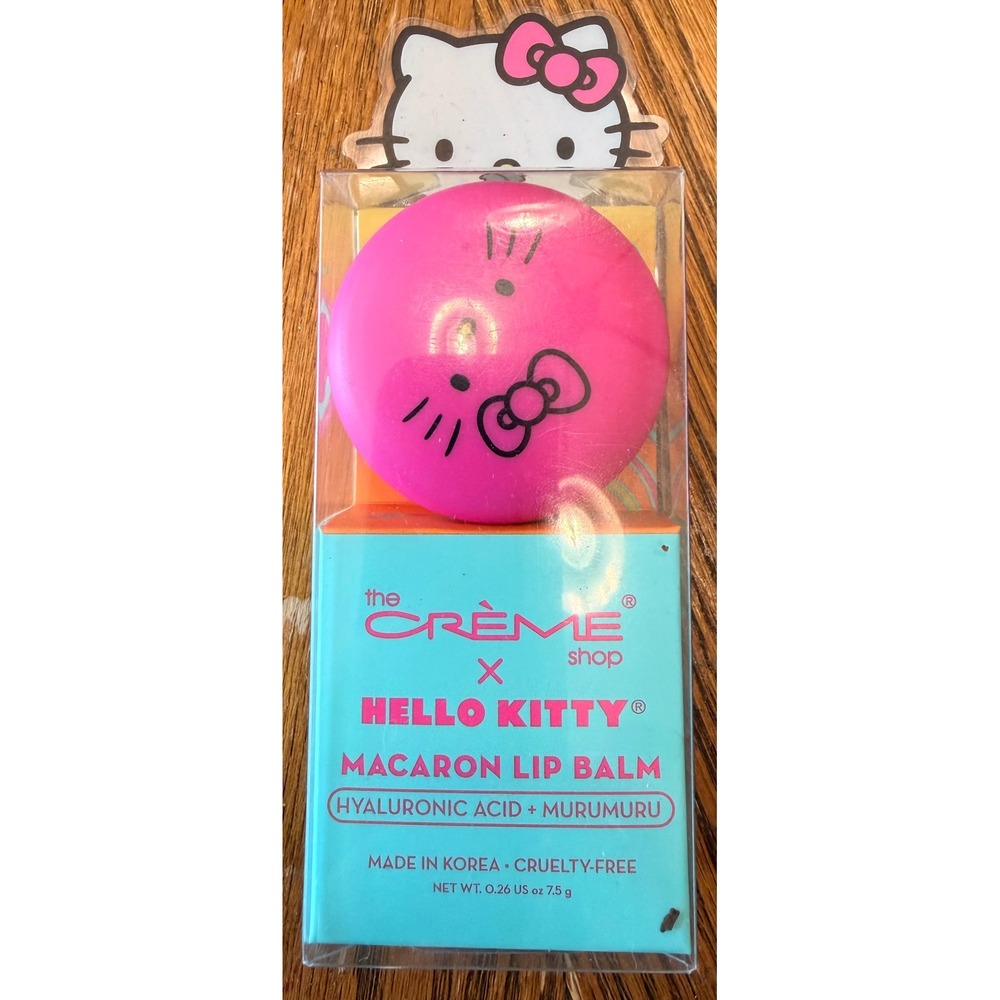 NEW The Crème Shop x Hello Kitty Macaron Lip Balm – Cool as Mint